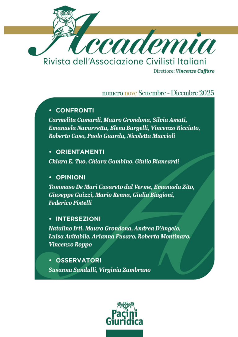 Fascicolo numero nove 2025